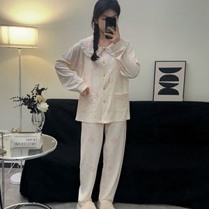 Set di pigiami primaverili per l'<span class=keywords><strong>allattamento</strong></span> al <span class=keywords><strong>seno</strong></span> <span class=keywords><strong>in</strong></span> cotone abiti per l'<span class=keywords><strong>allattamento</strong></span> al <span class=keywords><strong>seno</strong></span> da donna per la casa di maternità da donna abbigliamento da notte Postpartum <span class=keywords><strong>in</strong></span> gravidanza - Product Image 2