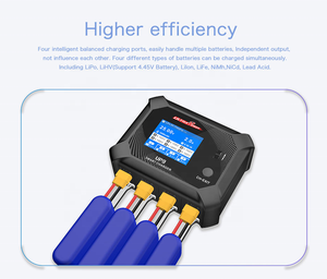 超功率UP9 200W 4 * 5A 1-6S LiPo LiHV电池充电器，带显示屏，适用于遥控汽车越野车无人机卡车 - Product Image 3