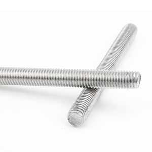 High Quality Zinc Plated Carbon Steel Grade 4.8 Round Head Threaded Studs M4-M36 Metric Sizes DIN975 Nindejin Brand - Product Image 3