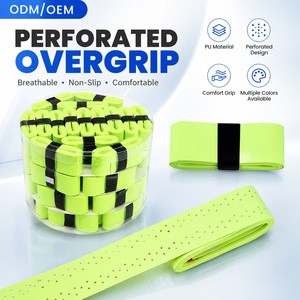 60 Rollos de Cinta de Agarre para Raqueta, Coloridos, de PU Perforado, Antideslizantes, Absorbentes de Sudor, para Tenis, Bádminton, Squash, Pickleball - Product Image 5
