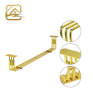 Patas de sofá de metal curvadas en oro de 15 cm, resistentes y duraderas, fabricadas a medida por un fabricante moderno, para muebles de hierro. - Product Image 2