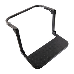 Heavy Duty <b>Foldable</b> Tire <b>Step</b> For Trailer Truck Offroad Steel Black Manual Folding - Product Image 3