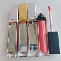 Gloss à lèvres liquide LED très vendu, logo personnalisé avec miroir, finition brillante haute pigmentation, hydratant, longue tenue, vente en gros