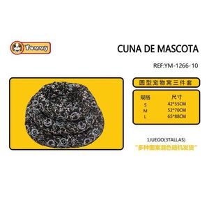 Set di Tre Letti per Animali Domestici Imbottiti in Cotone YM1266 - Product Image 1