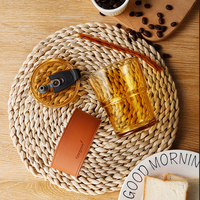Gobelet isotherme de voyage personnalisé au design moderne pour lait et café, avec paille, réutilisable, en verre transparent de haute qualité, avec manchon en cuir