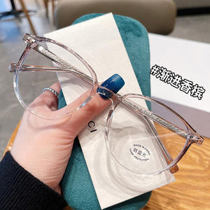 Montures de lunettes ovales surdimensionnées Cici anti-lumière bleue pour femmes, monture complète en TR90, verres en acétate, fabriquées à Taizhou P1 30230 - Product Image 3