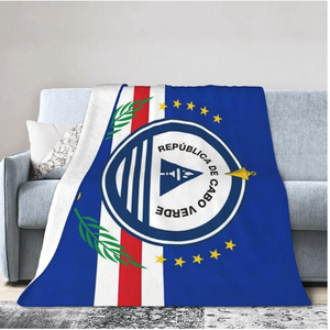 Couverture en flanelle de haute qualité, personnalisée, avec drapeau du <span class=keywords><strong>Cap</strong></span>-<span class=keywords><strong>Vert</strong></span>, chaude et confortable, idéale pour la maison et la voiture - Product Image 1