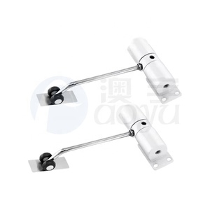 Système de sécurité Ferme-porte automatique Alliage d'aluminium Ressort automatique Intensité de ton argent <span class=keywords><strong>180</strong></span> degrés Glissières Ferme-porte - Product Image 5