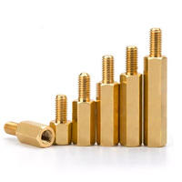M2 M2.5 M3 Laiton Bronze Cuivre Alliage Acier Entretoises Mâle Femelle Écrou à Tête Hexagonale avec Finition Zinc & Anodisé