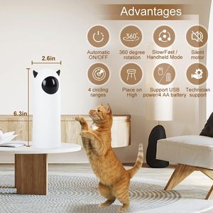 Accessorio automatico per animali domestici per uso interno Smart LED Laser per gatti eco-friendly con funzioni elettroniche portatili per scatola di presa in giro per cani imballata