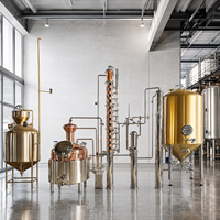 Système d'équipement de fermentation et de distillation Teve en acier inoxydable, à contrôle de température, haute performance, grande capacité et durable