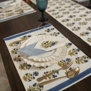 Napperons Ocean Murmur Style naturel imprimé fleuri décoration de la maison mariage fête de jardin chemin de Table napperon - Product Image 1