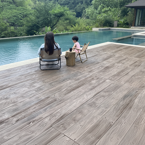 Panel de Madera para Terraza de Diseño Europeo de Larga Duración, Resistente al Agua, Apto para Pies Descalzos, Revestimiento Compuesto para <span class=keywords><strong>Piscina</strong></span> - Product Image 1