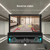 Écran tactile rétractable manuel de 7 pouces, navigation automobile universelle Android, CarPlay sans fil, commande centrale du tableau de bord, HD Dash