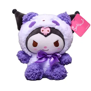 23Cm Dessin Animé Japonais Cinnamorol Autour Devenir Un Ours Mymelody Pochacco Peluche Poupée Peluche Jouets Cadeau Spécial