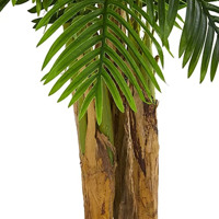 Décoration de jardin d'intérieur, plante artificielle en pot, arbres verts, bonsaï, triple palmier Areca artificiel