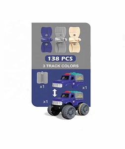 Novedad divertida juguetes para niños <span class=keywords><strong>2023</strong></span> coche eléctrico policía carril eléctrico montaje de pista de coche para la venta - Product Image 3