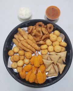 อาหารทะเลทอด<span class=keywords><strong>กรอบ</strong></span> <span class=keywords><strong>ปลา</strong></span>แช่แข็งเคลือบแป้ง <span class=keywords><strong>ปลา</strong></span>หมึก ขาปู ซูริมิ ขากุ้งเทมปุระ พร้อมทอด อาหารทะเลสำเร็จรูป - Product Image 2