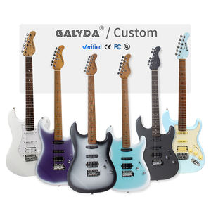 กีตาร์ไฟฟ้า ST พร้อมคอไม้เมเปิลคาร์บอนไนซ์ ตัวกีตาร์ไม้สปรูซ และฟิงเกอร์บอร์ดไม้โรสวูด กีตาร์คุณภาพสูงสำหรับผู้เริ่มต้น - Product Image 1