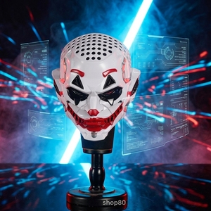 <span class=keywords><strong>Perruque</strong></span> de <span class=keywords><strong>clown</strong></span> mécanique tendance style punk d'Halloween, masque de tête d'<span class=keywords><strong>horreur</strong></span> en résine synthétique sur le thème du cinéma pour jeux d'évasion, pour 18 ans et plus - Product Image 5