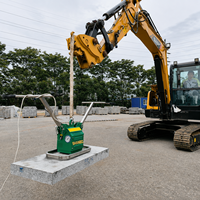 Lève-poids à ventouse électrique portable 200 kg pour travaux de construction routière et de pavage en béton
