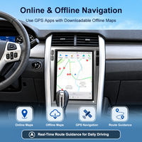 Autoradio Android 12,1 pouces pour Ford Edge 2007-2014, écran tactile, navigation GPS, CarPlay, radio multimédia