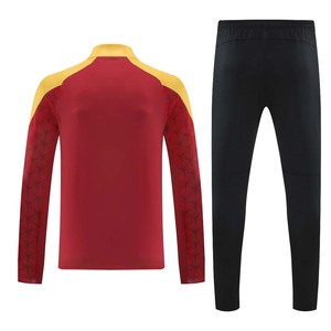 طقم قميص كرة قدم رجالي مخصص مع سترة رياضية مطبوعة بتقنية النقل الحراري بسحاب ربعي عالي الجودة بأكمام طويلة 100% بوليستر قابل للتنفس - Product Image 3