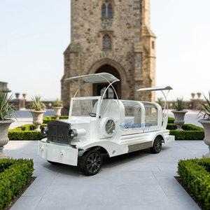 Cercueil funéraire blanc de haute qualité, très demandé, à 4 roues, style rétro, pour transport spécial - Product Image 1