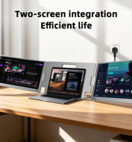 Moniteur d'ordinateur portable en gros, écran d'extension 18,5 pouces, double écran LCD 1920*1080P, triple moniteur portable Type C