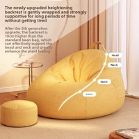 Moderne modulaire eenpersoons zitzak relaxfauteuil kussen voor woonkamer slaapkamer klein appartement stoffen bekleding