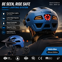 Casque de vélo PC EPS avec lentille magnétique, lumière LED rechargeable, casque de vélo de route certifié CE, équipement de sécurité pour adultes VTT