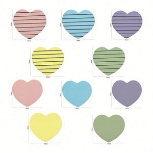 Wholesale Cute Heart Shaped Custom Student Die-Cut <b>Sticky</b> <b>Notes</b> Office Stationery Gifts - Product Image 4