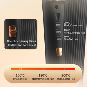Plancha y Rizador <span class=keywords><strong>de</strong></span> Pelo Profesional <span class=keywords><strong>de</strong></span> Cerámica XBH, 3 Ajustes <span class=keywords><strong>de</strong></span> Temperatura, Pantalla LED, Rizador Eléctrico Portátil para el Hogar - Product Image 4