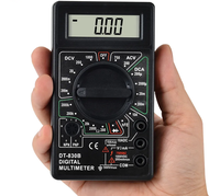 XYB DT-830B Multimeter genggam Digital 1999 hitungan penguji AC/DC dalam hitam untuk pengelasan & perlengkapan solder