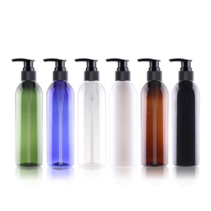Bouteilles en plastique PET avec impression de logo personnalisée, 200 ml, 250 ml, 500 ml, flacon pompe pour lotion cosmétique, huile essentielle - Product Image 1