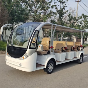 Voiture électrique à quatre roues pour 8-11-14 passagers, véhicule de tourisme pour zones panoramiques, bus de <span class=keywords><strong>navette</strong></span> pour aéroport et campus, 3500W-5000W - Product Image 1