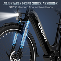 Stock UE KOOLUX X2 Moteur de moyeu arrière à batterie lithium 48V15Ah pour vélo électrique pliable Fat Bike usage urbain 6 vitesses à disque