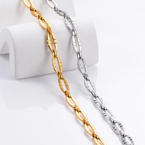 Chaîne à maillons de 6,5 mm en acier inoxydable, collier, bracelet, chaîne de collier, bijoux punk hip-hop - Product Image 5