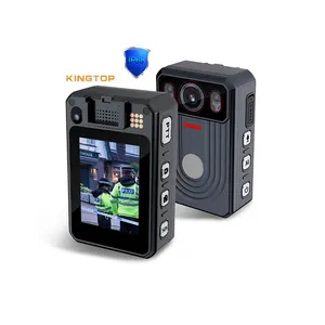 KINGTOP Body Worn Camera With Star Night Vision MTK6769 LTE Live Streaming Wearable Body Worn Camera Dustproof And Waterproof