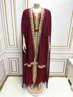 Robes arabes à paillettes Hano 2024, Abaya de luxe, robe de soirée Dubaï, cape, robes Kaftan, robes modestes musulmanes à manches longues
