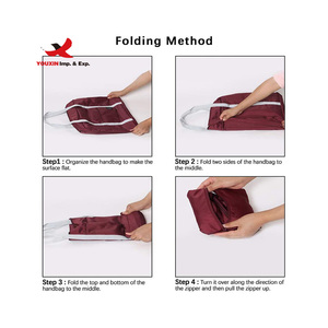 Folding Portable Travel Luggage Bags <b>Suitcase</b> Solid Color Travel Storage Bag Set Large Capacity Trolley Airplane Bag - Product Image 4