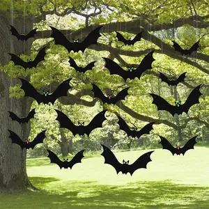 CIVI万圣节蝙蝠悬挂装饰庭院蝙蝠吊坠万圣节派对道具室内户外悬挂装饰