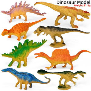 Modelo <span class=keywords><strong>de</strong></span> Dinosaurio <span class=keywords><strong>de</strong></span> Plástico Sólido en Miniatura: Tiranosaurio Rex, Allosaurus, Espinosaurio, Estegosaurio, Anquilosaurio - Product Image 3