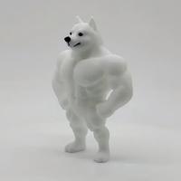 Statuette de chiot musclé imprimée en 3D couleur personnalisée, jouet, ornement, figurine miniature de collection, cadeau unique pour les amoureux des chiens, modèle 202