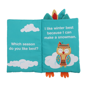 หนังสือผ้าสำหรับเด็กสี่ฤดูกาลเพื่อช่วยให้เด็กๆ แยกแยะฉากของสี่ฤดูกาล - Product Image 2