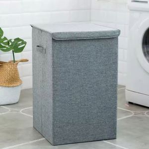 <b>Rectangle</b> Collapsible Fabric Laundry <b>Bins</b> for Bedroom Bathroom or Dorm Use for Clothes Toys Bedding Storage - Product Image 6
