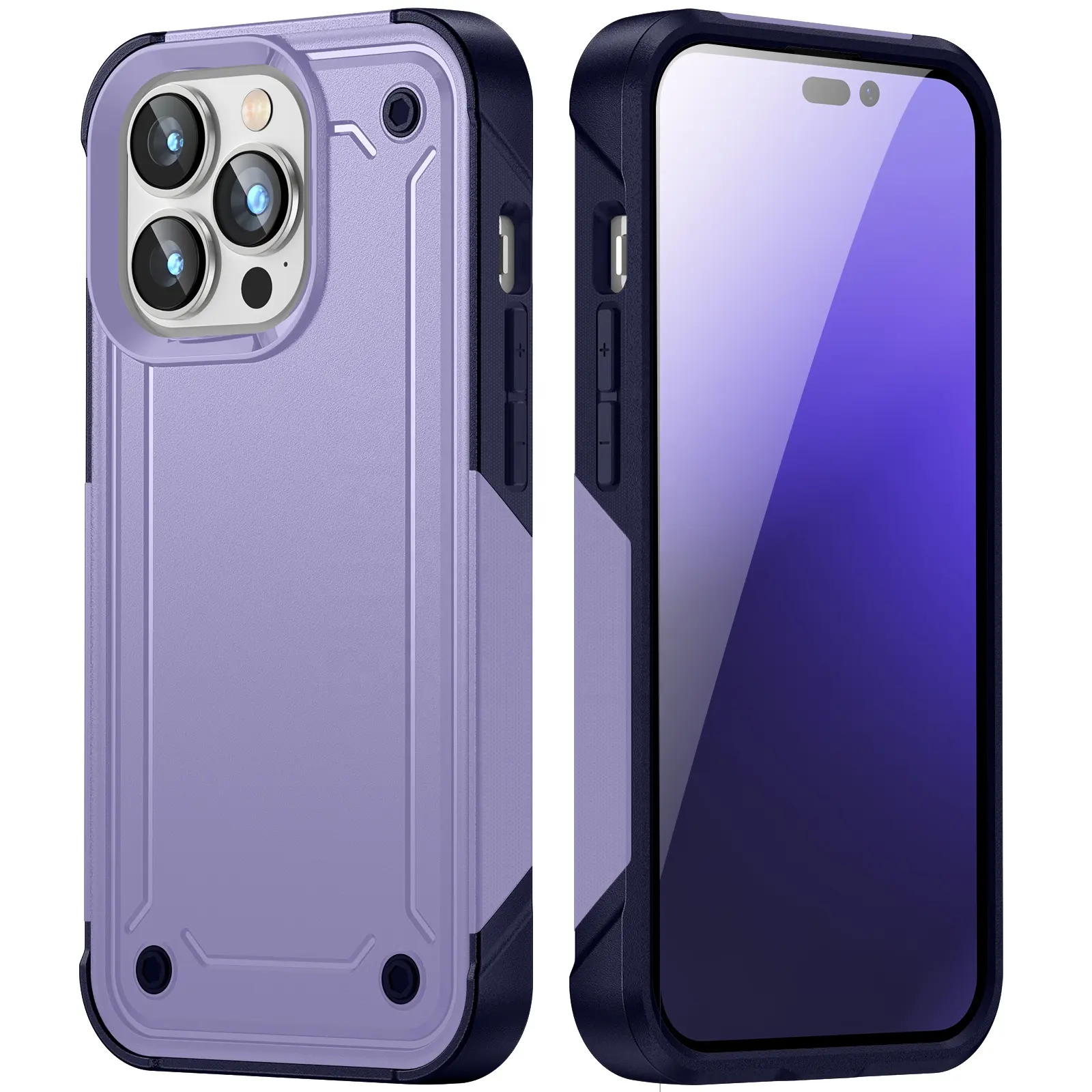 New Product 2023 Popular Rugged Phone case for iPhone 15 Shockproof with Non-Slip Textured Tough Bumper case for iPhone 15promax