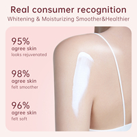 Crème hydratante pour le corps biologique à étiquette privée personnalisée Lait hydratant éclaircissant pour le corps pour les peaux noires foncées