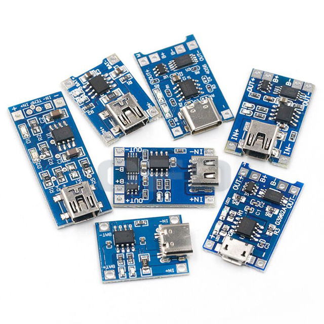 TP4056 USB Type-C 5V 1A Lithium Battery Charger Module TP 4056 TPA4056 Multiple interfaces Li-Ion Battery Charging Module Board