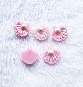 Pendientes de <span class=keywords><strong>Perlas</strong></span> de Resina Rosa de 15 mm con Perla Blanca para Pegar como Decoración, Gran Venta - Product Image 6